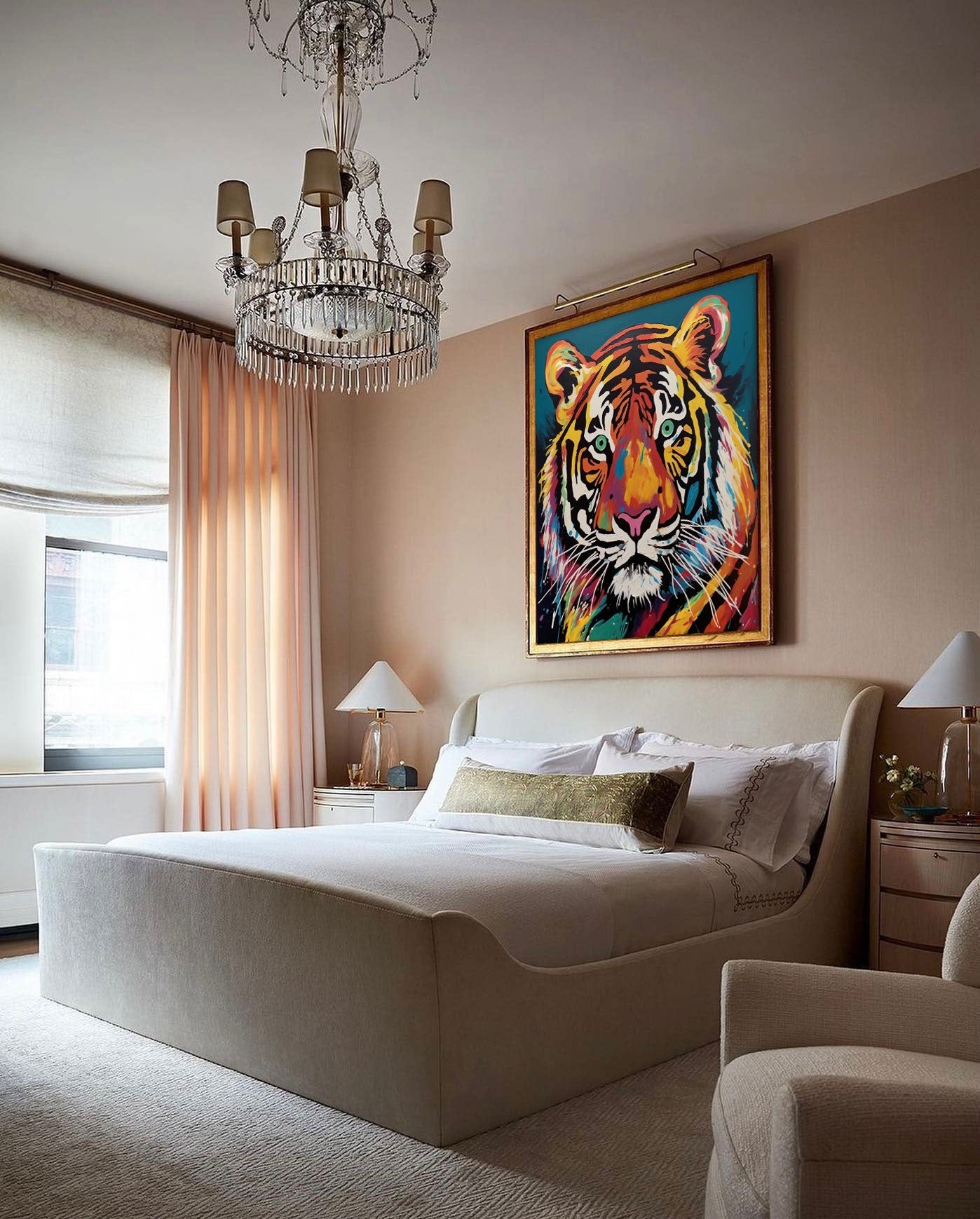 Vibrant Tiger in Full Color