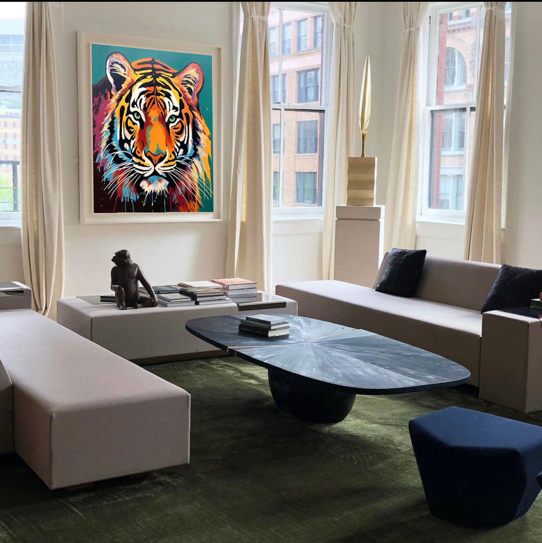 Majestic Tiger in Vibrant Hues
