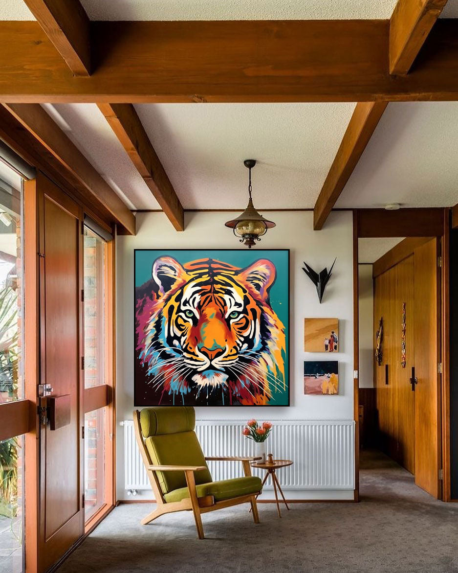 Majestic Tiger in Vibrant Hues