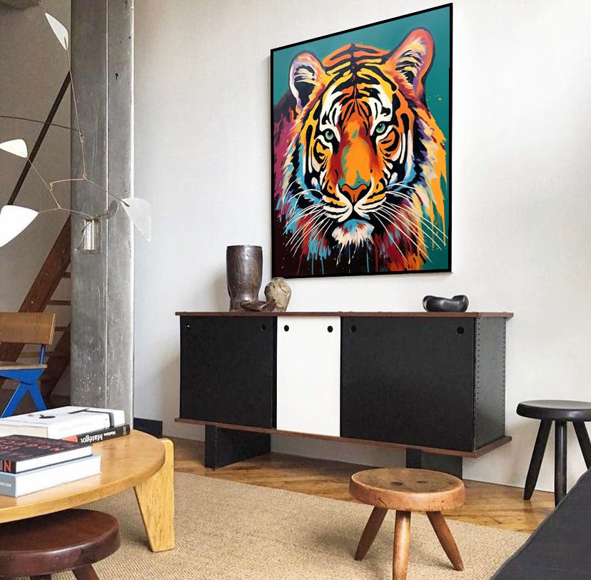Majestic Tiger in Vibrant Hues