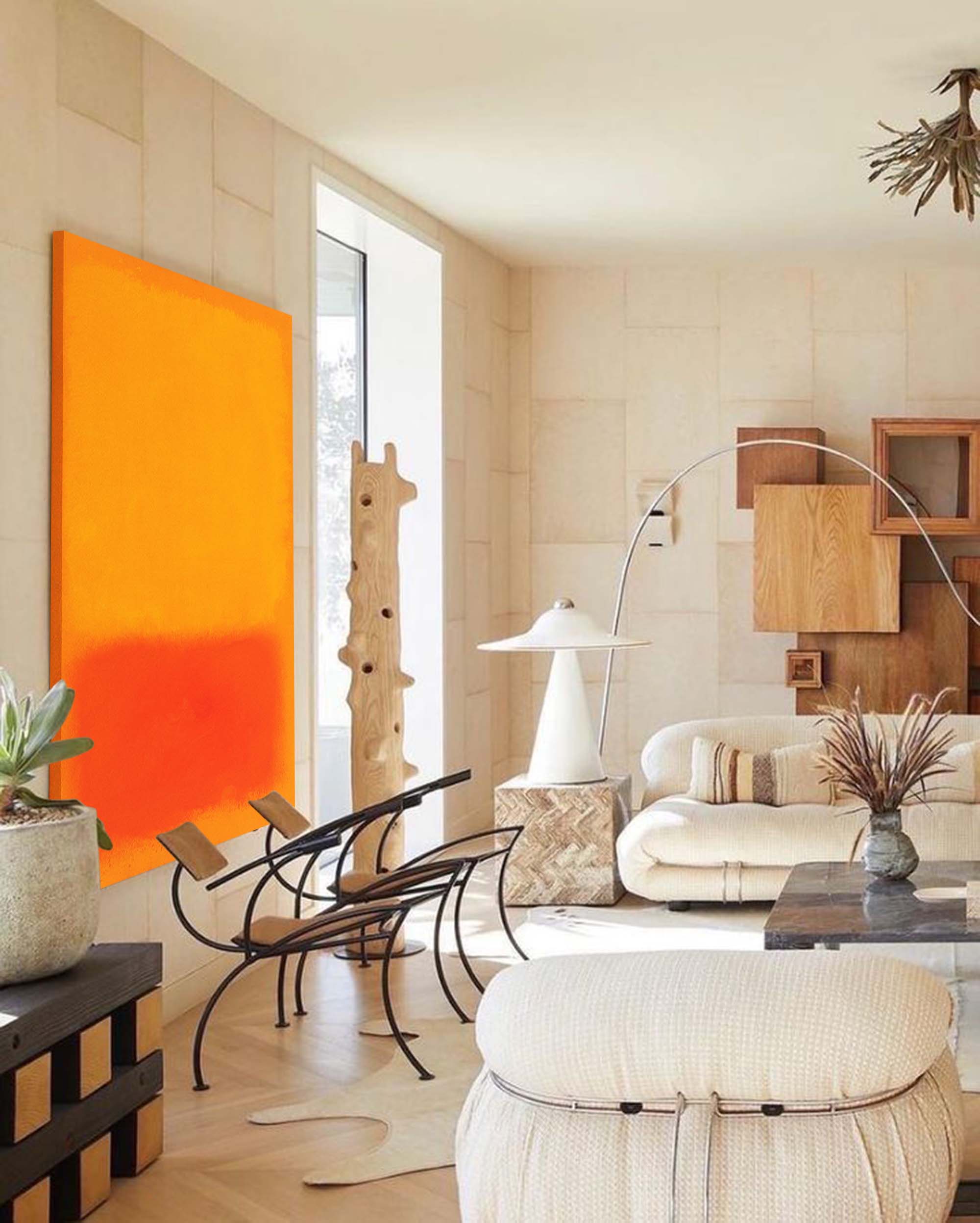 Bold Warm Toned Abstract Art