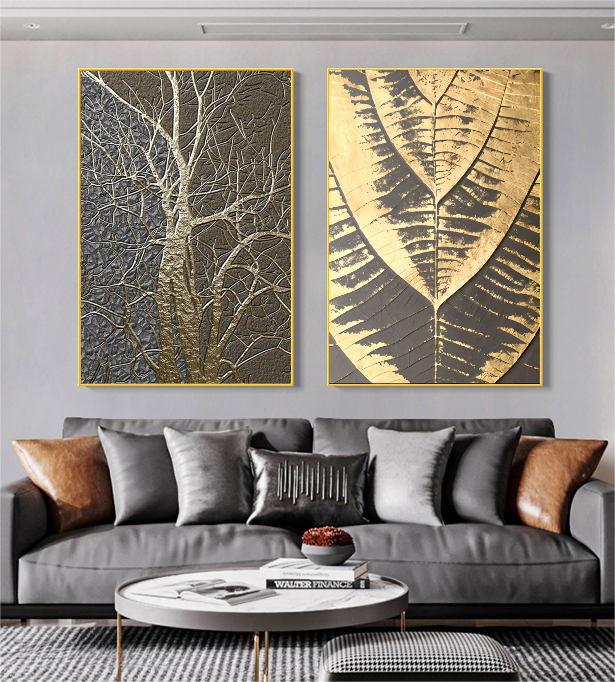 Abstract Painting Set Of 2 #SP030