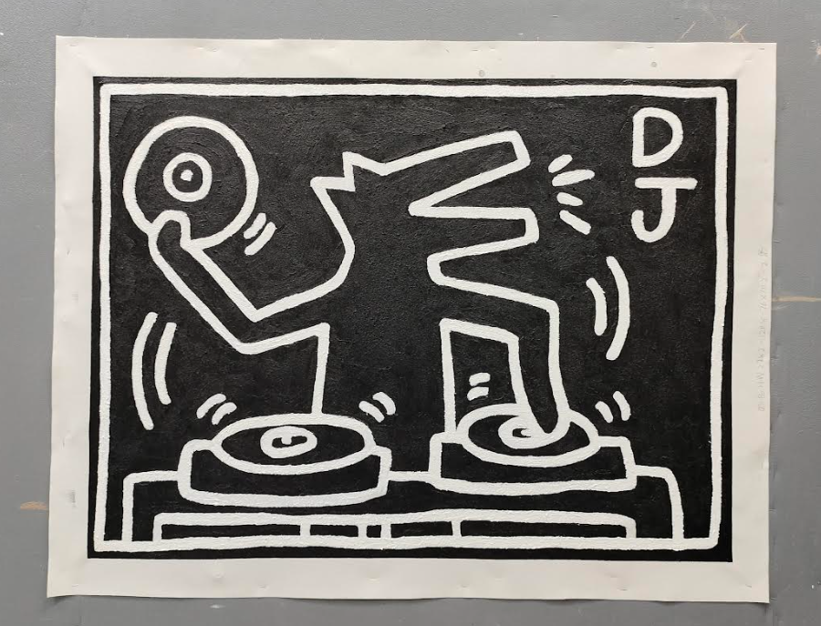 Keith Haring Style Painting #KS018