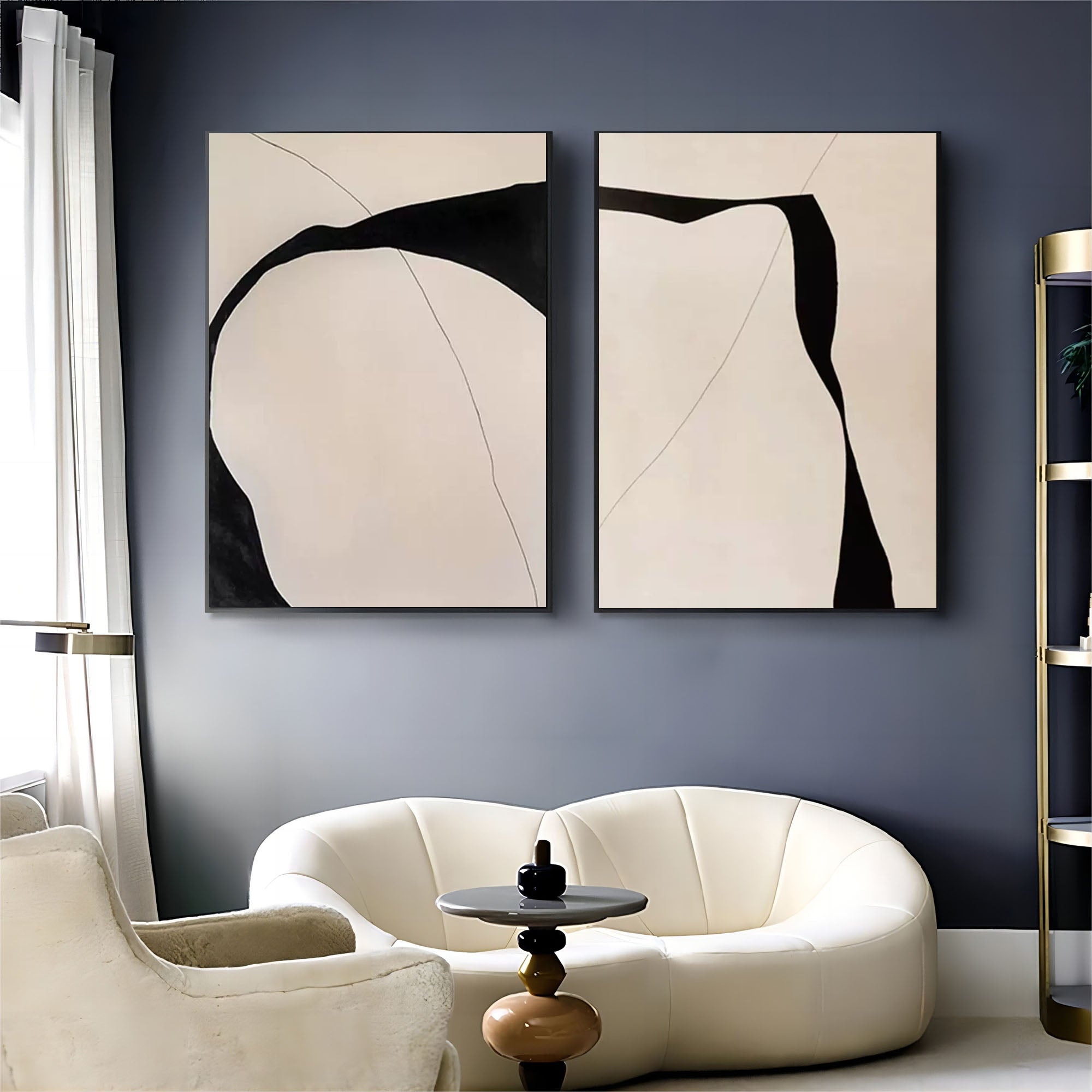 Abstract Painting Set Of 2 #SP116