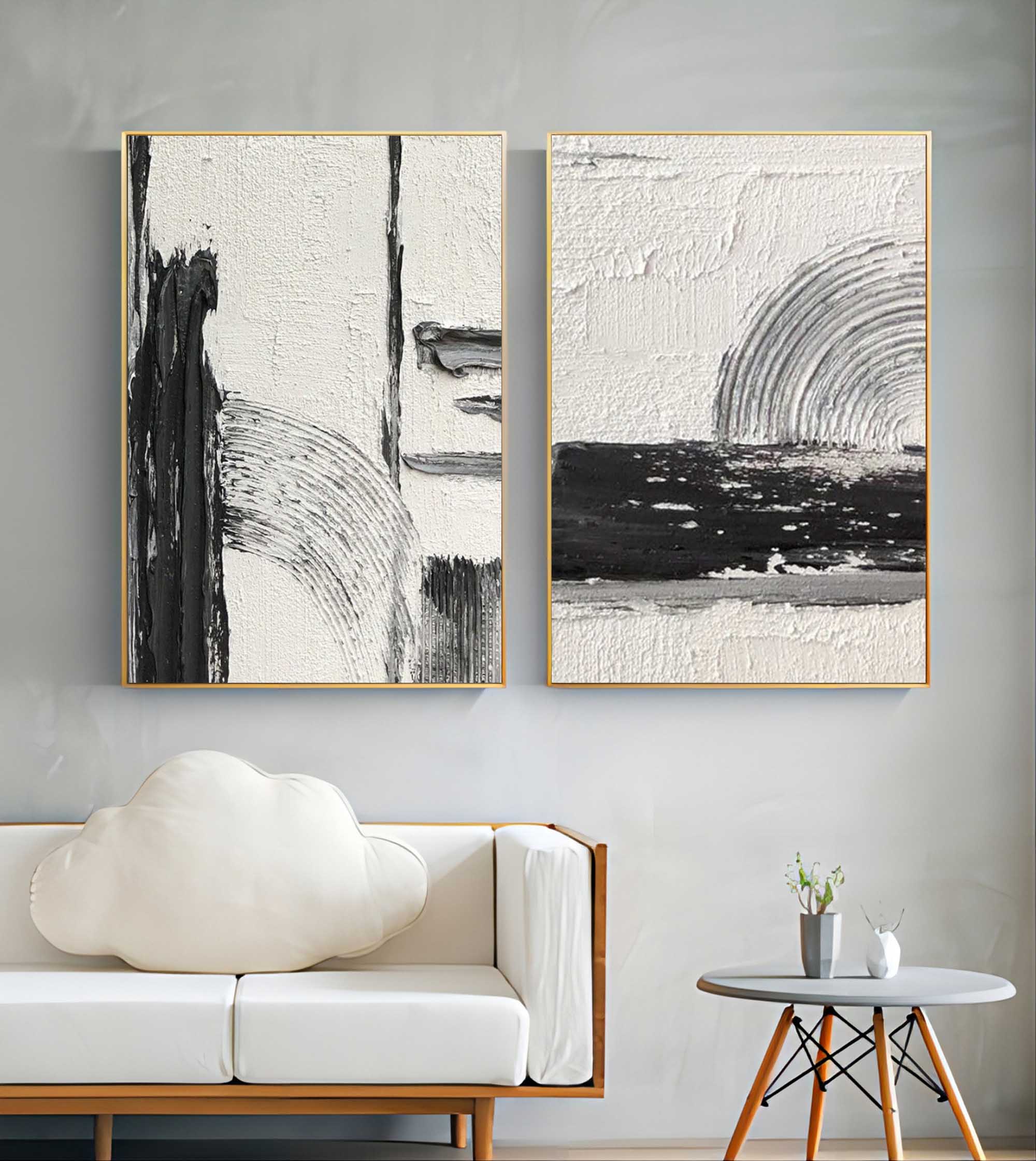 Abstract Painting Set Of 2 #SP112