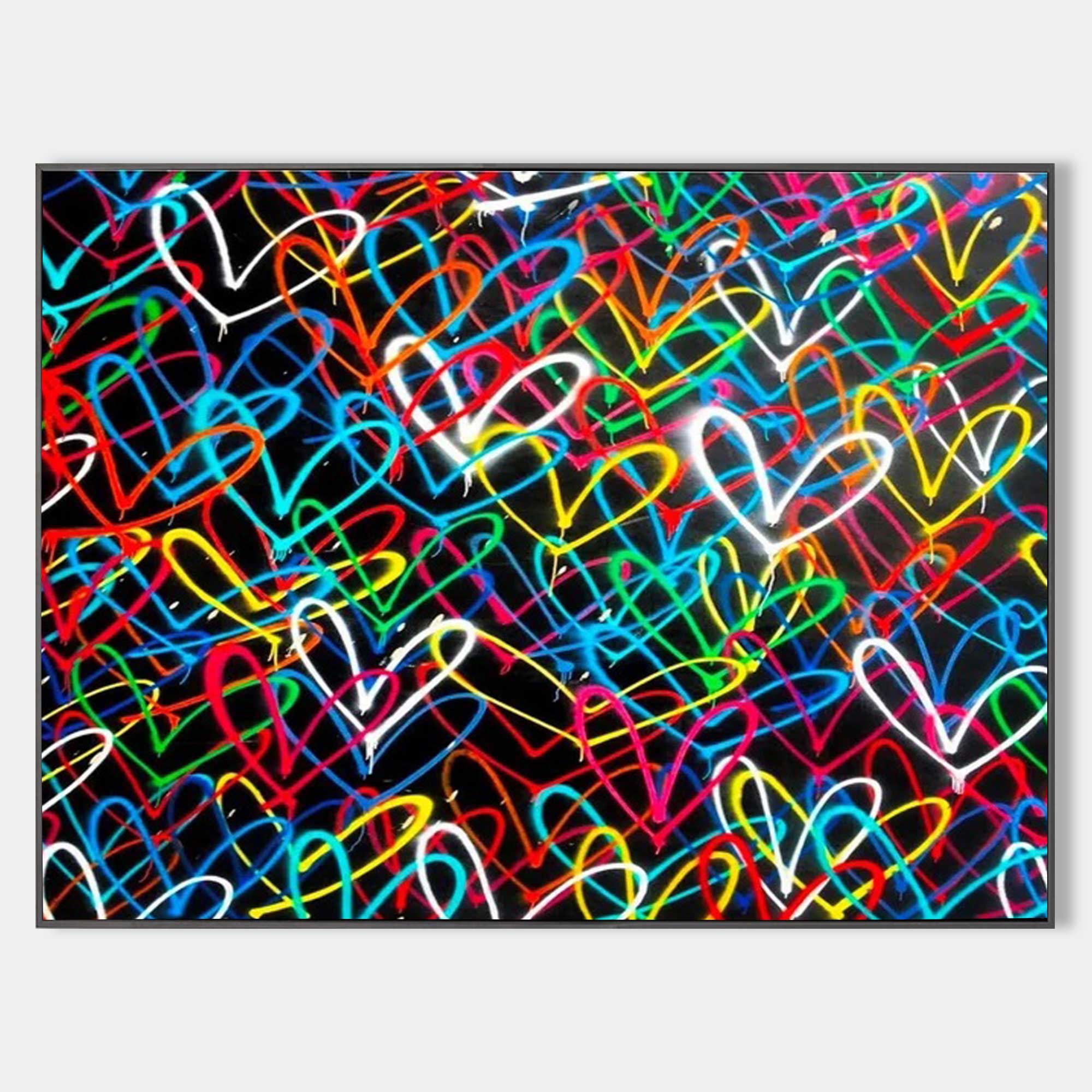 Love Hearts Graffiti Art-2#GA005
