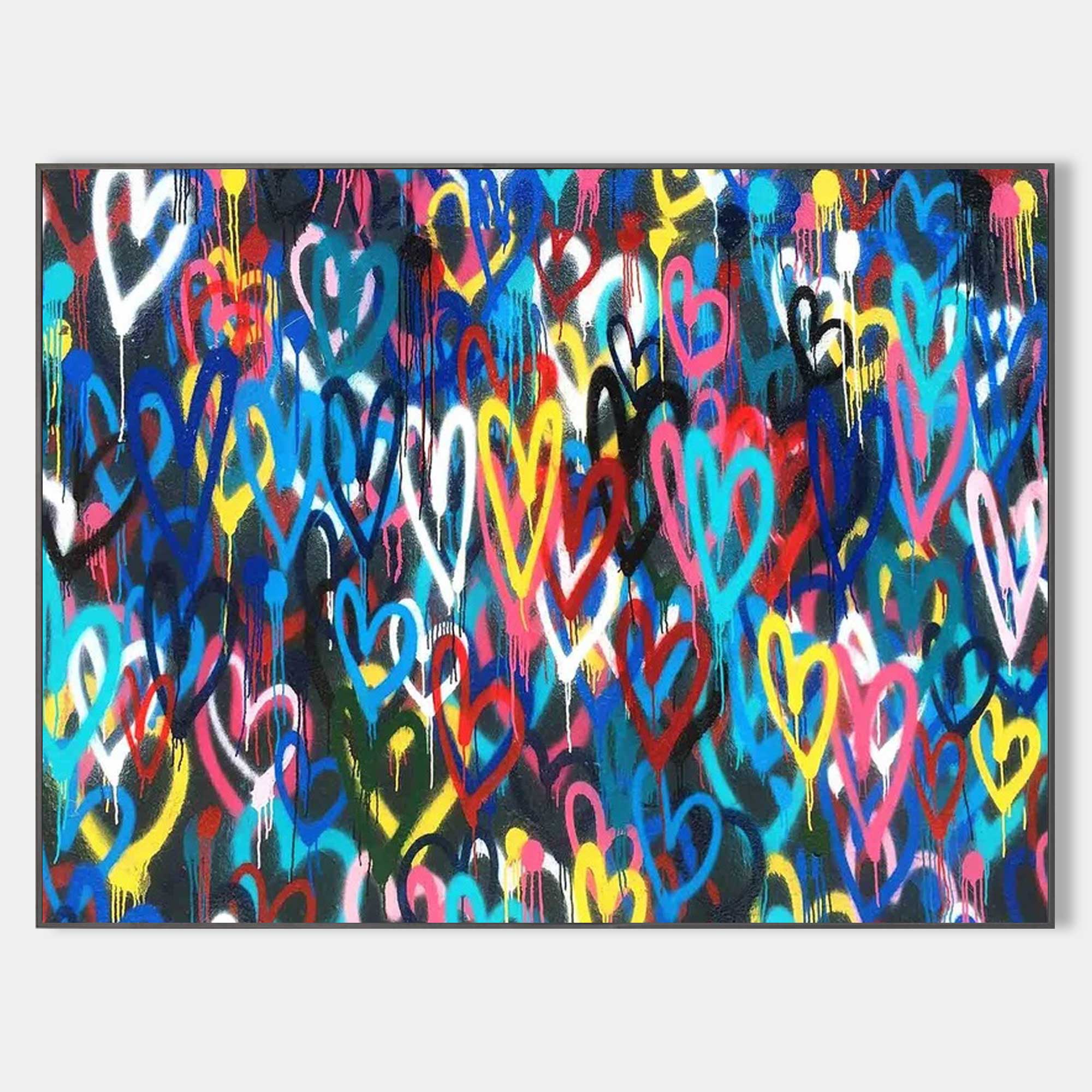 Love Hearts Graffiti Art-4#GA008