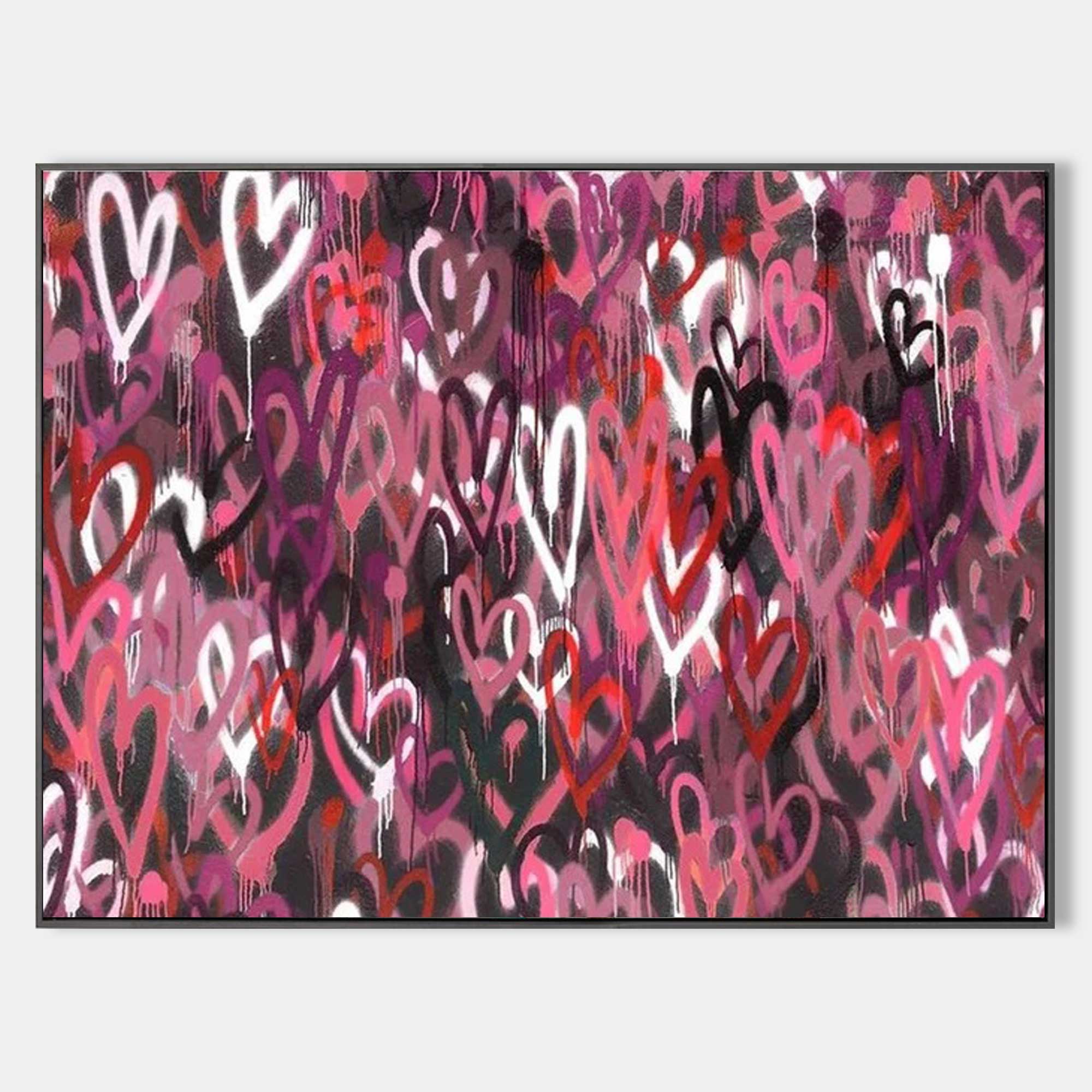 Love Hearts Graffiti Art-3 #GA006