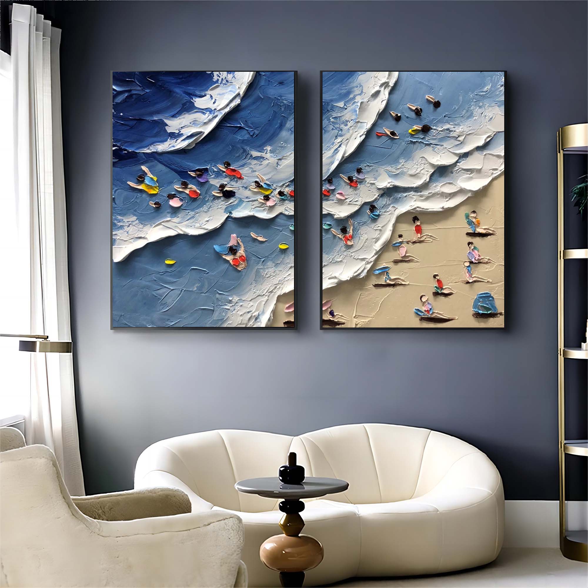 Abstract Painting Set Of 2 #SP126