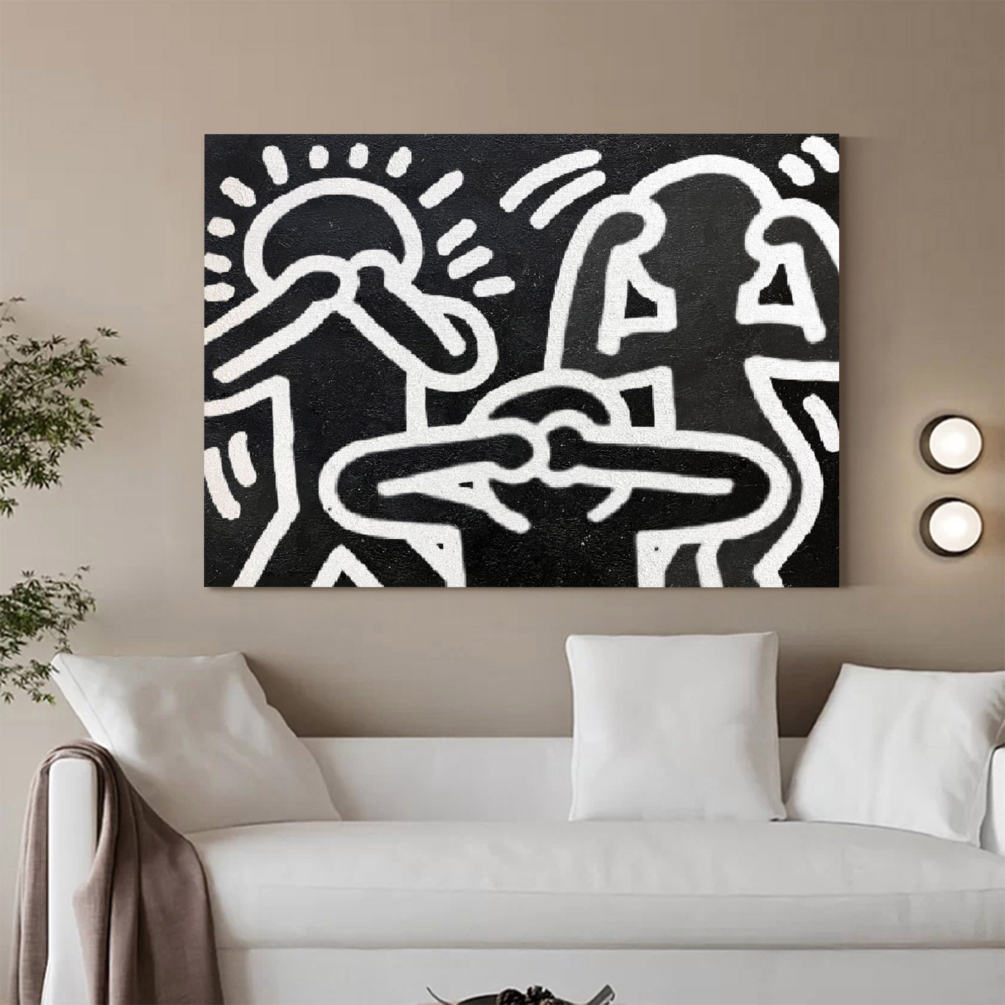 Keith Haring Style Painting #KS019