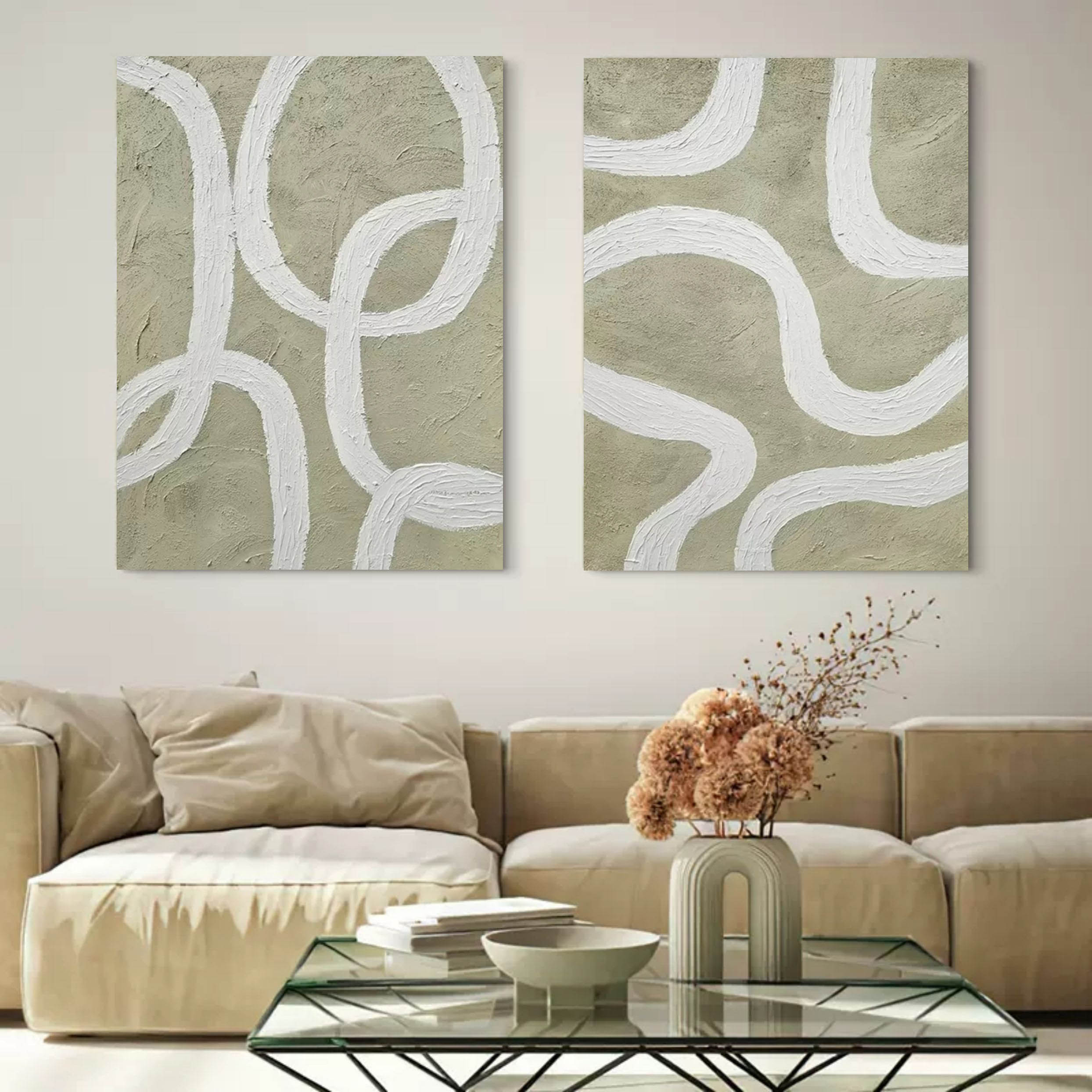 Abstract Painting Set Of 2 #SP104