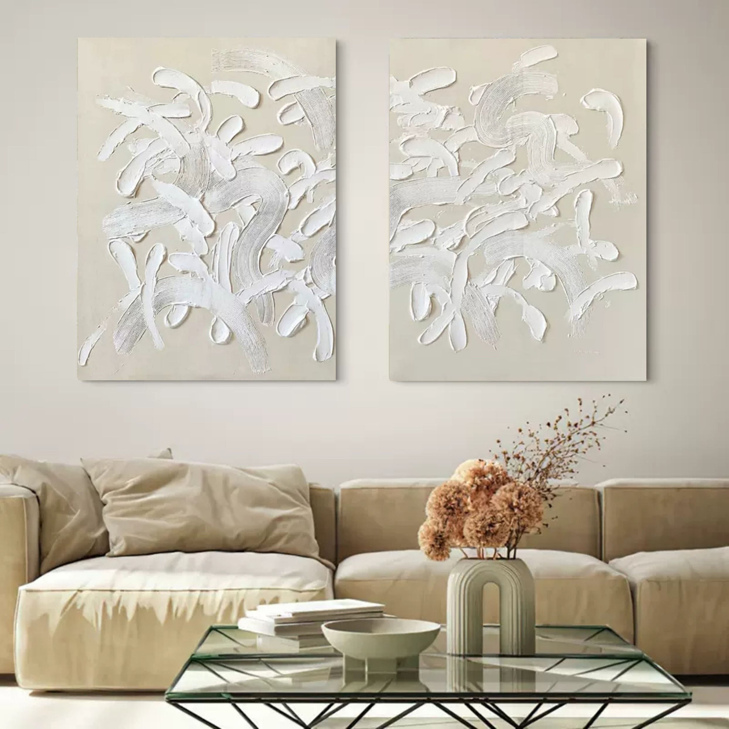 Abstract Painting Set Of 2 #SP102