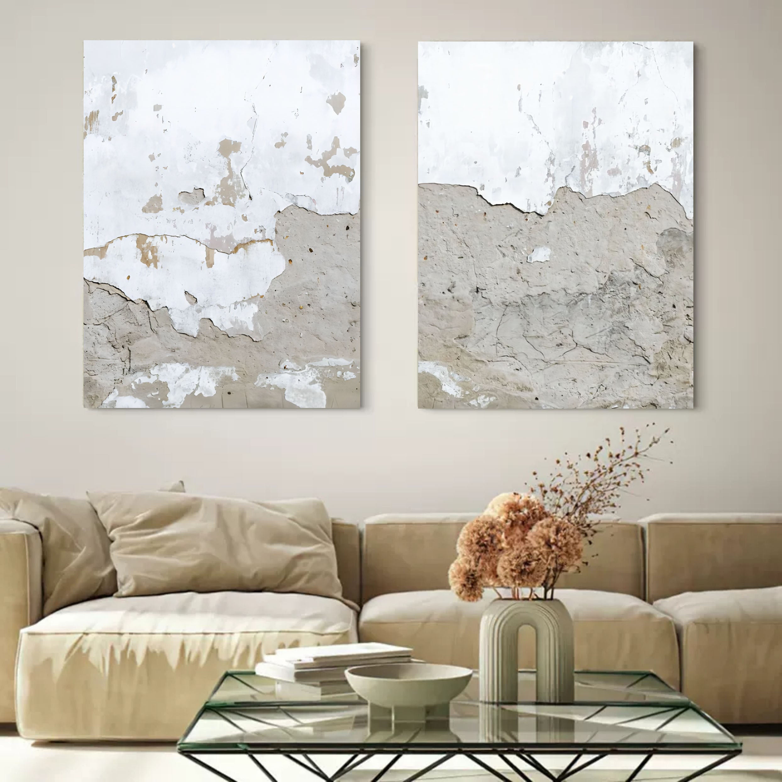 Abstract Painting Set Of 2 #SP077