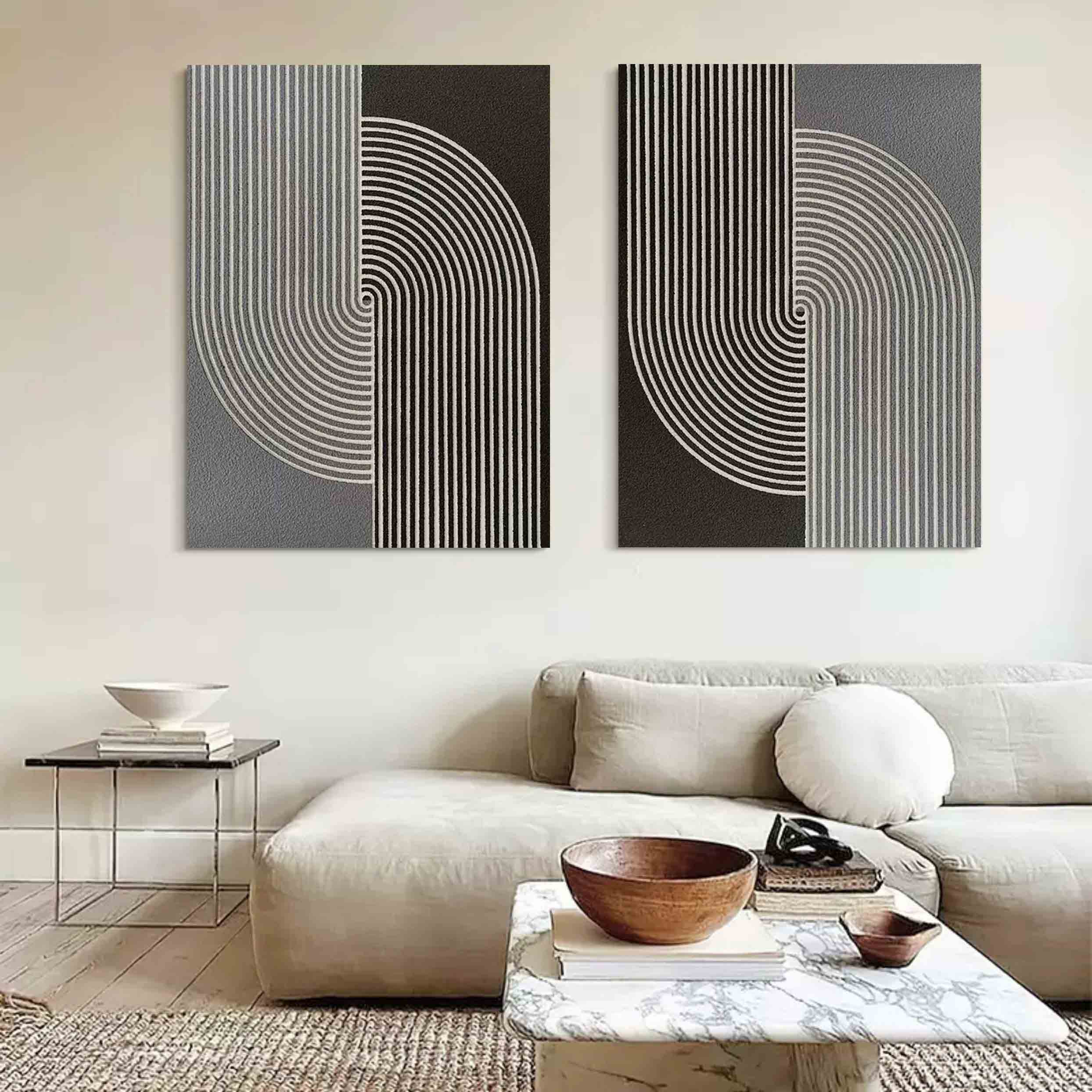 Abstract Painting Set Of 2 #SP115