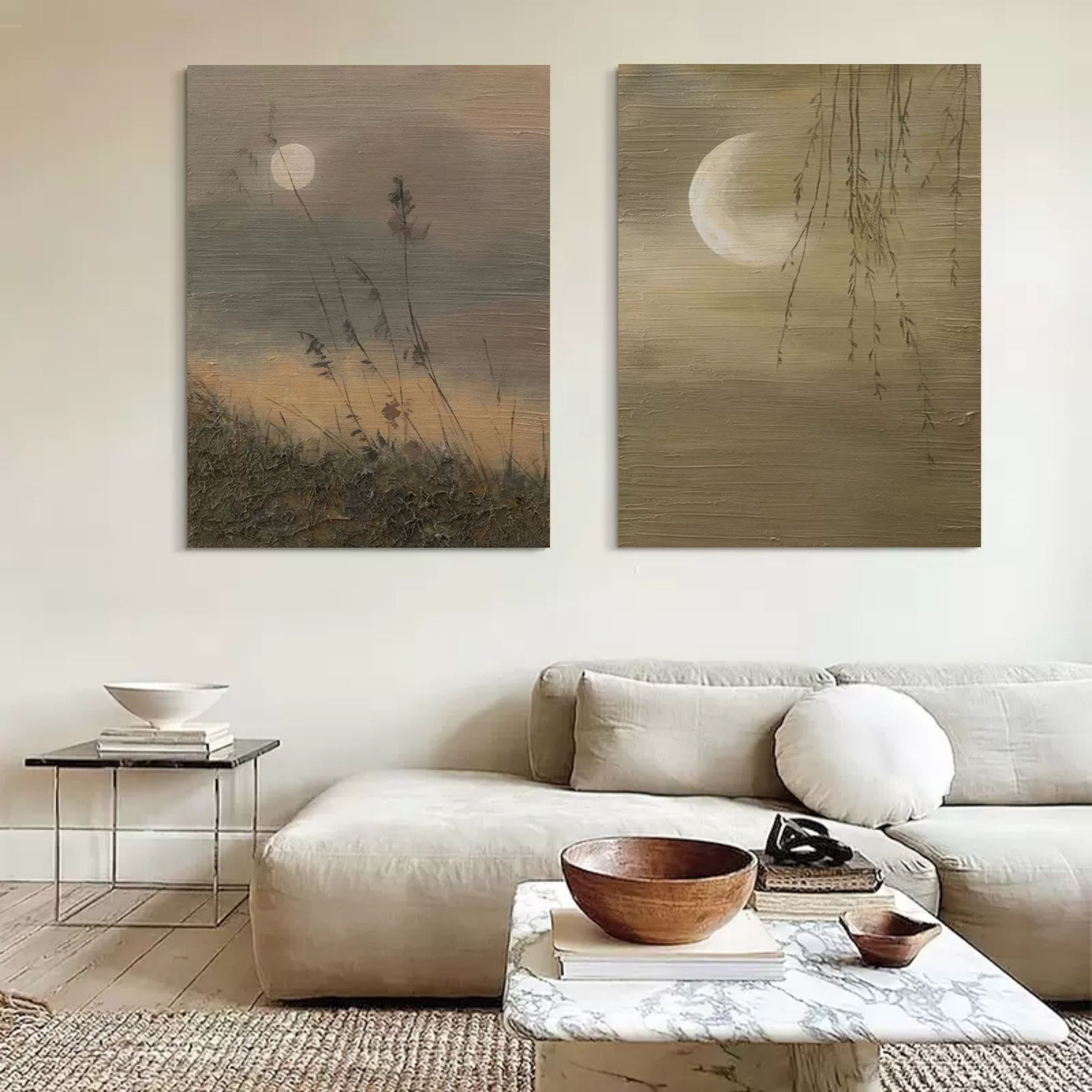Abstract Painting Set Of 2 #SP108