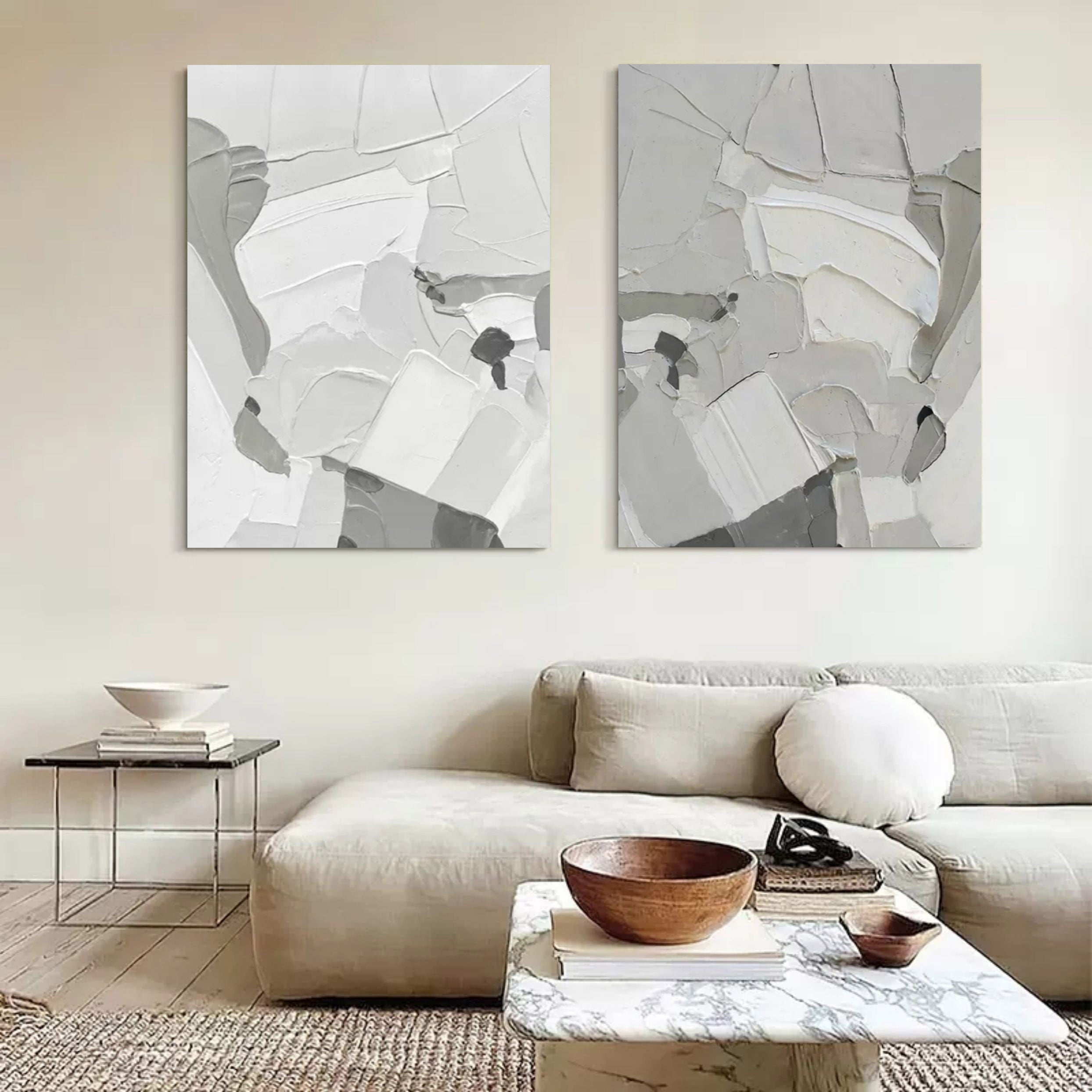 Abstract Painting Set Of 2 #SP106